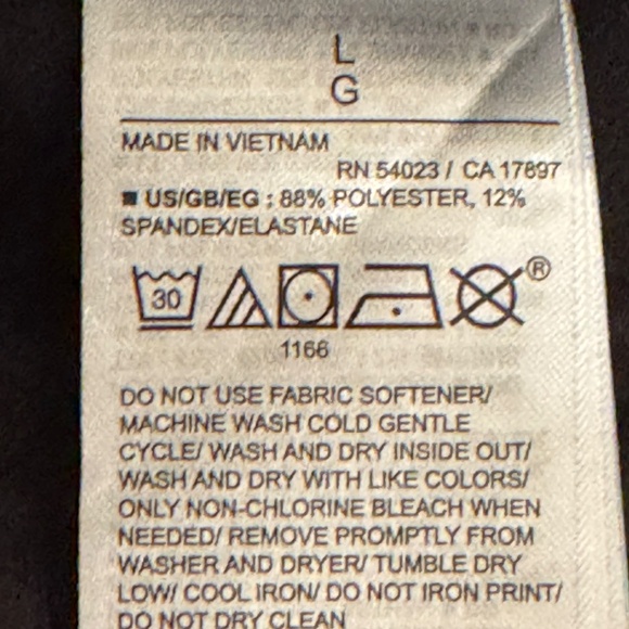 GAP FIT HIGH-RISE WIDE LEG RUNAROUND BLACK TROUSERS PANTS -SIZE LARGE- NWOT - Picture 9 of 9